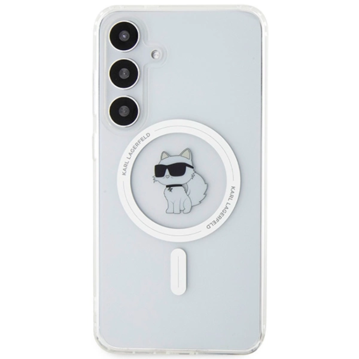 KARL LAGERFELD - Karl Lagerfeld Mobilskal till Galaxy S24 Plus Magsafe IML Choupette - Clear
