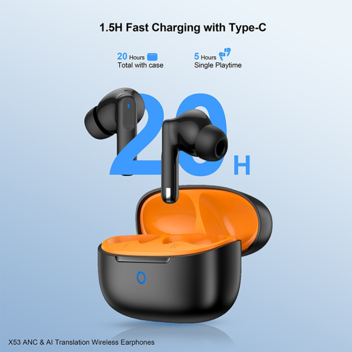 XUNDD - XUNDD TWS Trådlösa Hörlurar In-Ear Bluetooth ANC AI X53