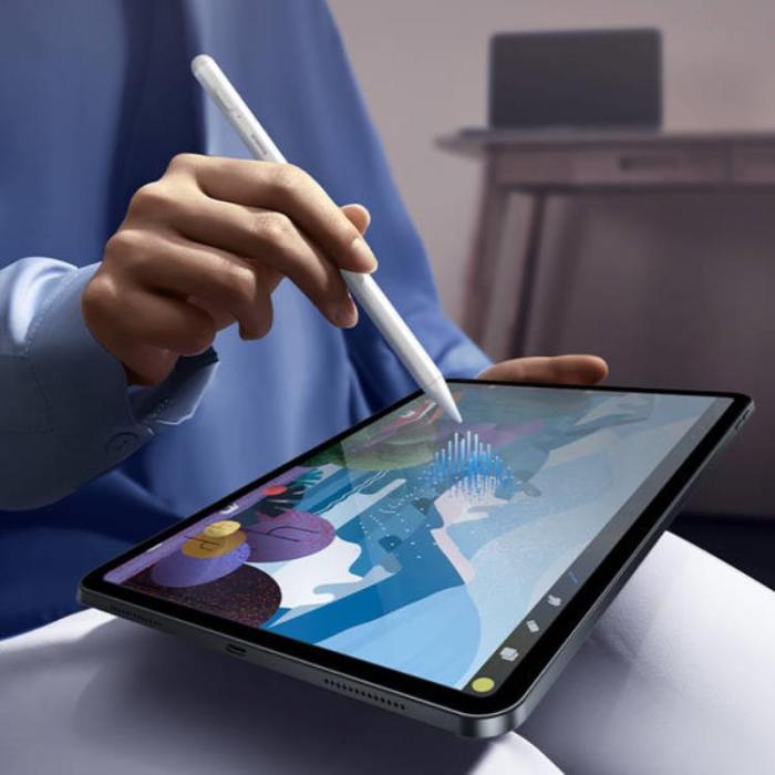 BASEUS - Baseus Smooth Writing 2 Stylus Penna med LED-indikator - Vit