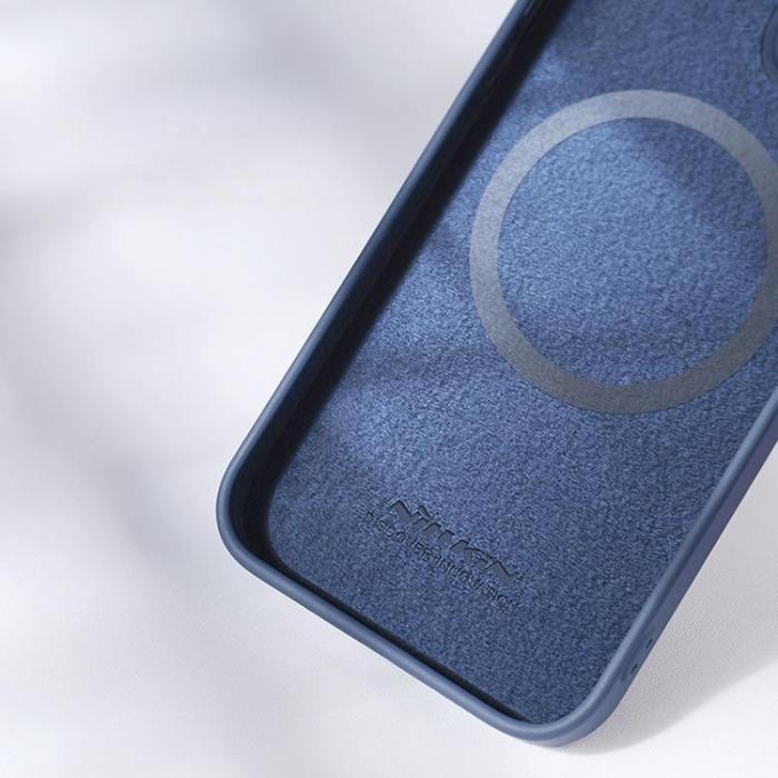 Nillkin - Nillkin iPhone 15 Plus Mobilskal CamShield Silky Silikon - Blå