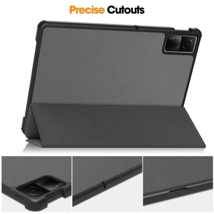 Taltech - Xiaomi Redmi Pad SE Fodral Tri-fold - Grå