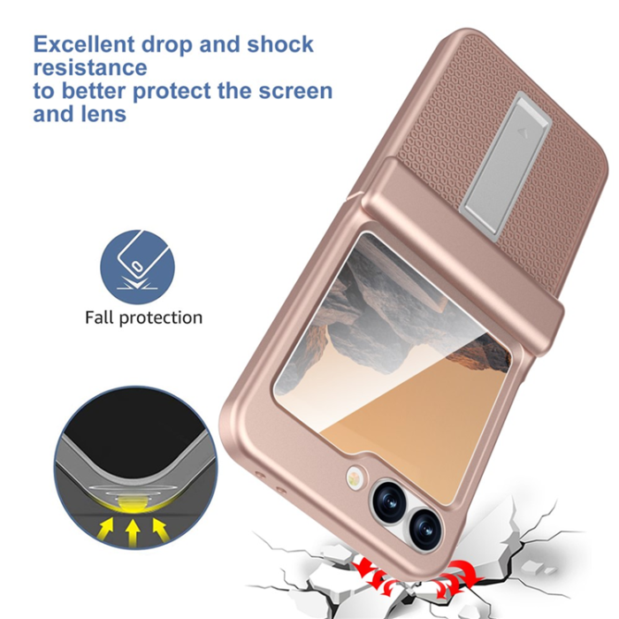 A-One Brand - GW182 Galaxy Z Flip 7 FE/Z Flip 6 Mobilskal - Roséguld