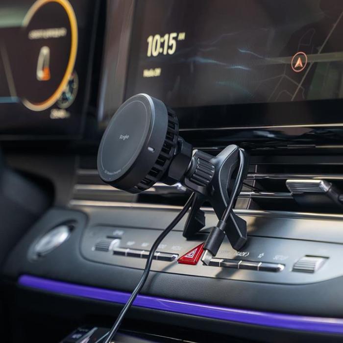 Ringke - Ringke Qi2 Trådlös Biladdare Magnetisk Magsafe Peltier 15W - Svart
