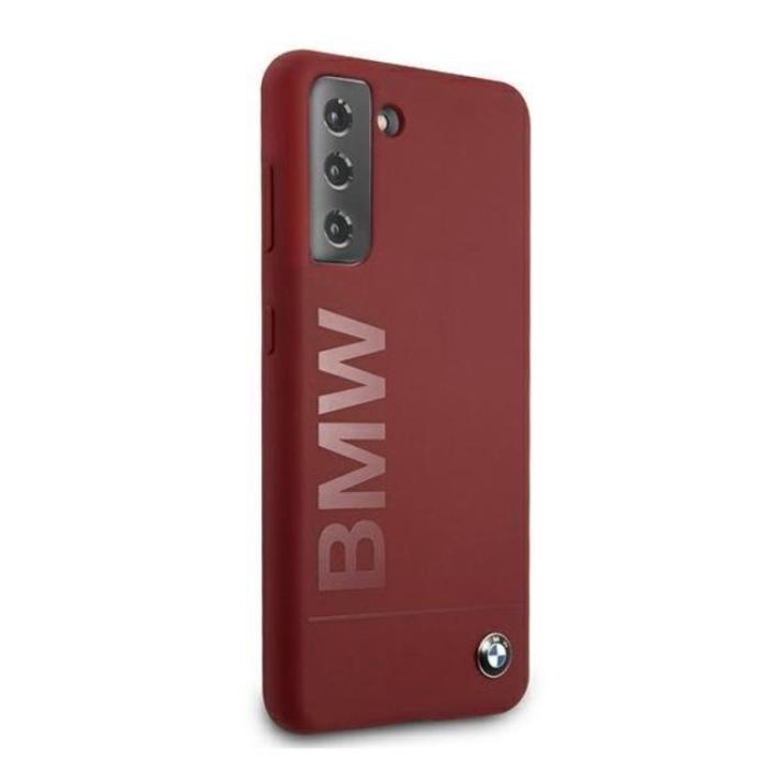 BMW - BMW Silicone Skal Signature Logo Galaxy S21 Plus 5G - Röd