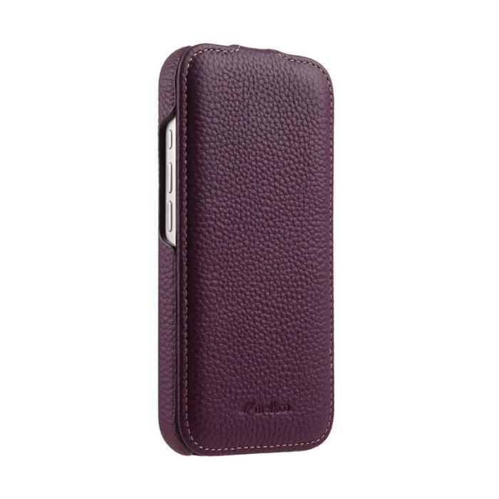 Melkco - MELKCO Mobilskal till iPhone 17 Pro Max Äkta Läder + PC - Lila