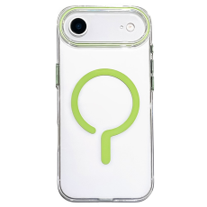 A-One Brand - iPhone Air Mobilskal MagSafe TPU + PC - Fluorescerande Grön