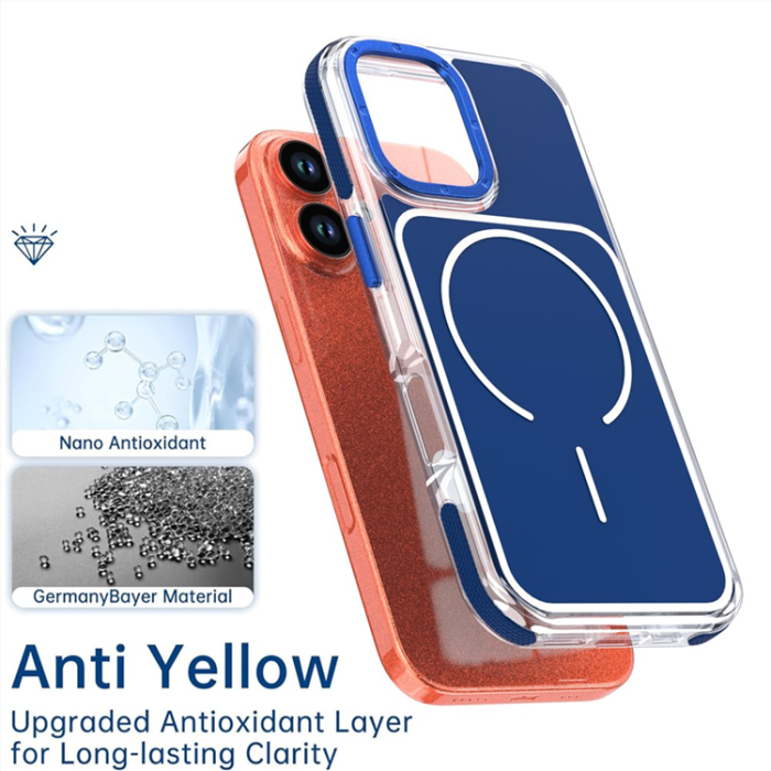 A-One Brand - iPhone 17 Mobilskal MagSafe Dual Färg Shockproof - Blå