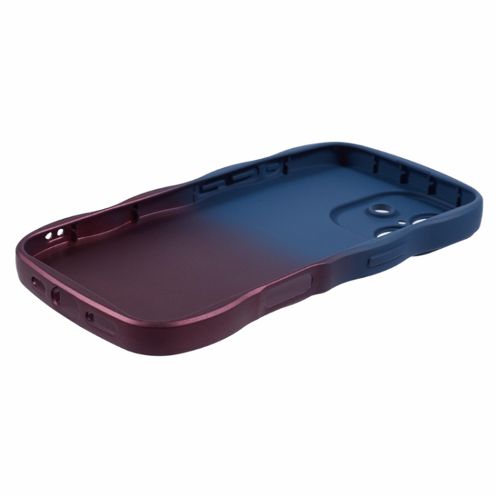 A-One Brand - iPhone 17 Mobiskal Gradient Color TPU - Safir + Mörklila