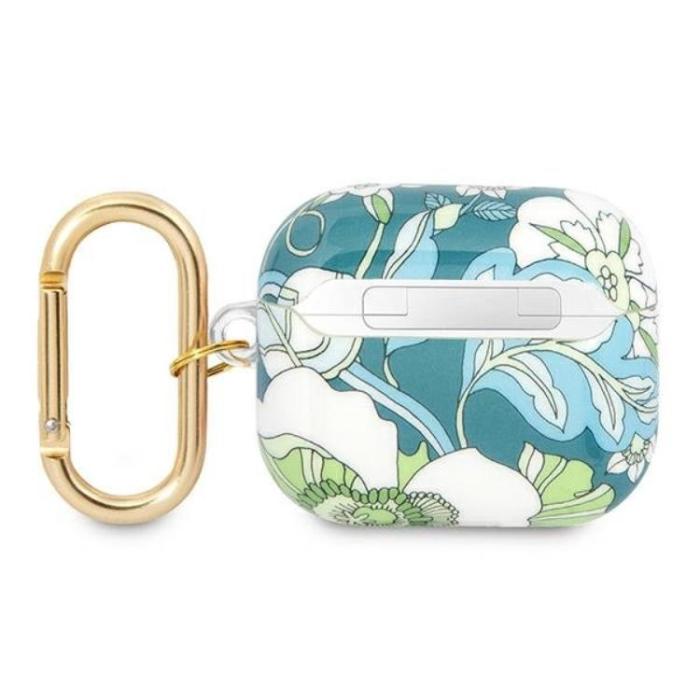 Guess - Guess AirPods 3 Skal Flower Strap - Grön