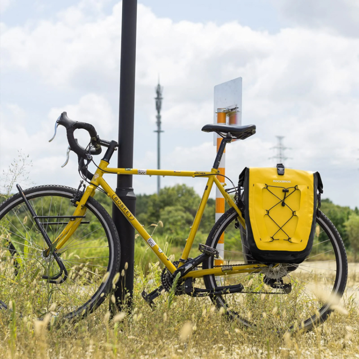 Rockbros - Rockbros Vattentät Cykelväska 25-32L - Gul