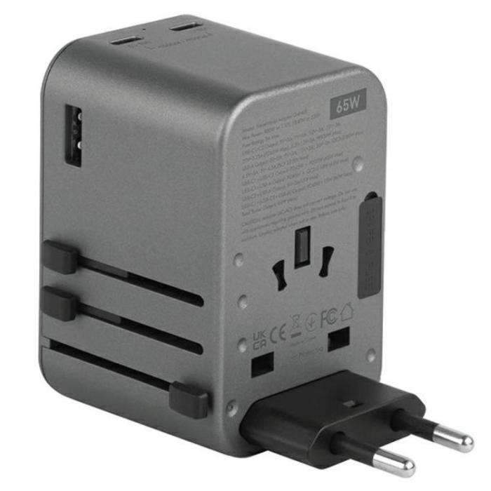ENERGEA - Energea Reseladdare 65W 2xUSB-C 1xUSB-A PD-PPS-QC 3.0
