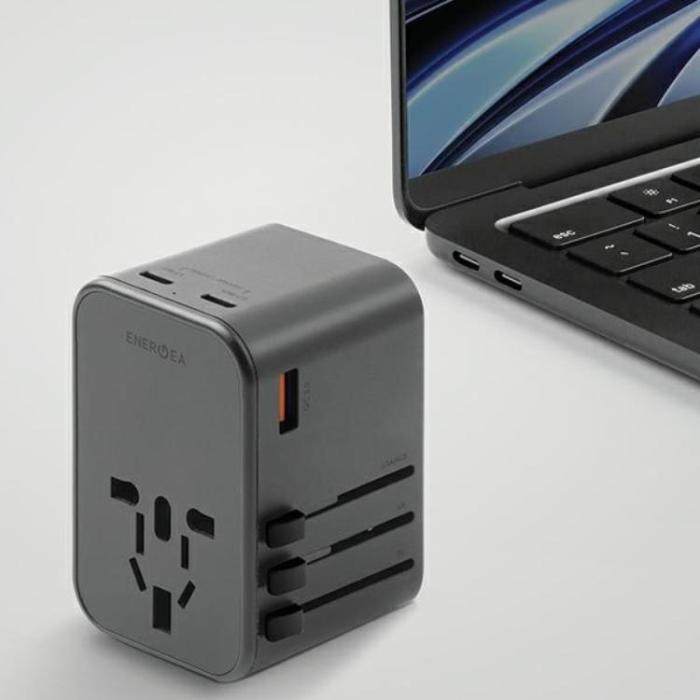 ENERGEA - Energea Reseladdare 65W 2xUSB-C 1xUSB-A PD-PPS-QC 3.0