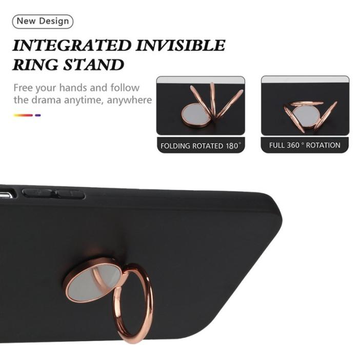 OEM - Mobilskal till Samsung Galaxy S26+ Ring Kickstand Mjuk TPU Matt - Roséguld