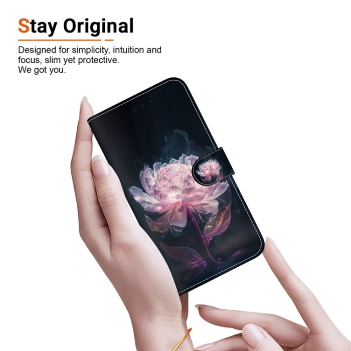 A-One Brand - Sony Xperia 10 VII Plånboksfodral Pattern Printing - Lila Peony