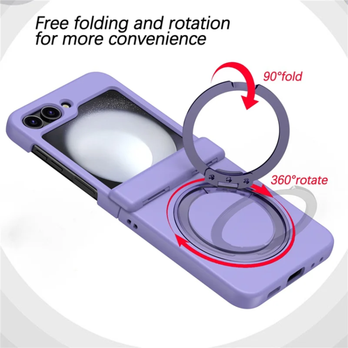 A-One Brand - Galaxy Z Flip 7 Mobilskal Magsafe Spring Hinge - Lila