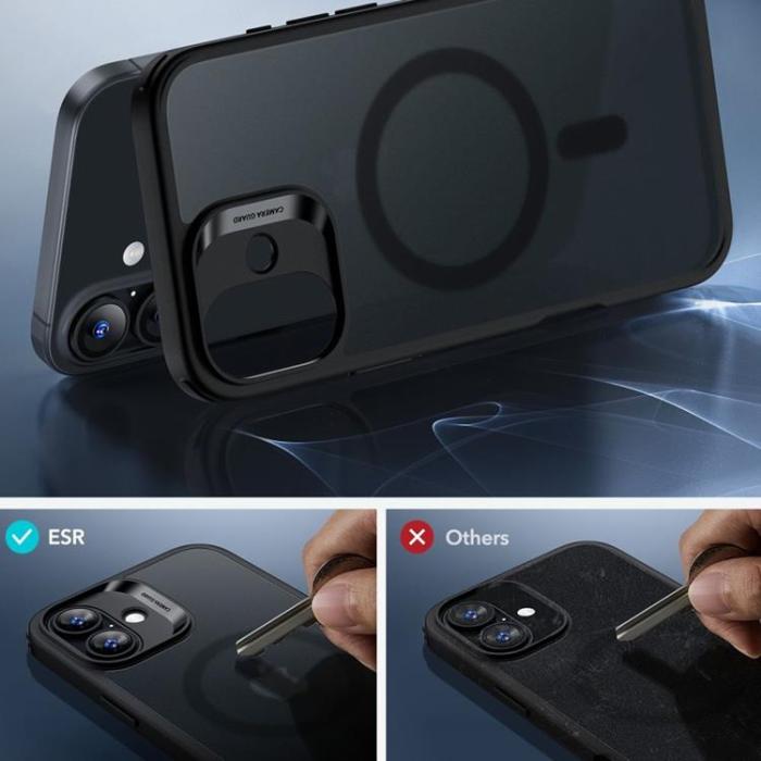 ESR - ESR iPhone 16 Mobilskal Magsafe Halolock Och Härdat Glas