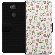 Gustaf - Pl&aring;nboksfodral till Sony Xperia XA2 med Blommigt