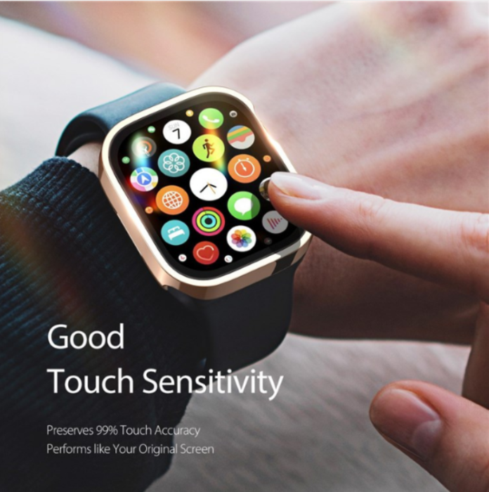 Dux Ducis - DUX DUCIS Apple Watch 7/8 (41mm) Skal Electroplated PC - Rosa Guld