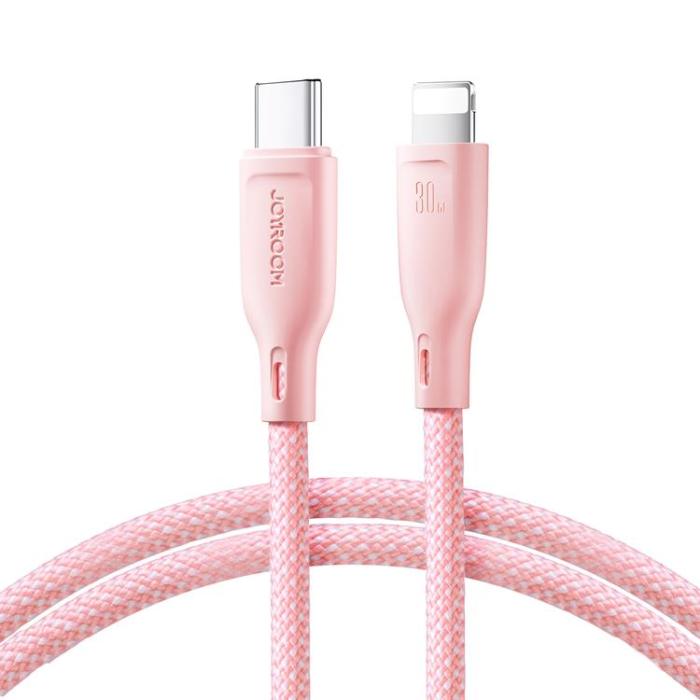Joyroom - Joyroom USB-C till Lightning kabel 1m PD 30W - Rosa