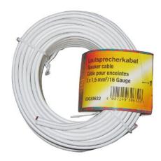 Hama - HAMA H&ouml;gtalarkabel 2x1.5mm2 25p Bulk Vit 10m