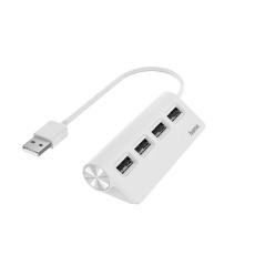 Hama - HAMA Hub USB-A 2.0 4x Portar 480 Mbit/s Vit