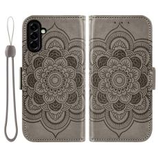 OEM - Pl&aring;nboksfodral f&ouml;r Samsung Galaxy S26 TPU + Konstl&auml;der - Gr&aring;