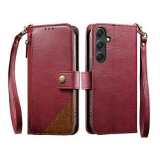 OEM - Mobilfodral f&ouml;r Samsung Galaxy S26 TPU + Konstl&auml;der - R&ouml;d