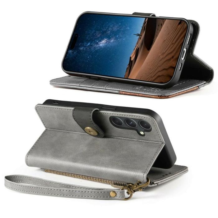 OEM - Mobilfodral för Samsung Galaxy S26 TPU + Konstläder - Grå