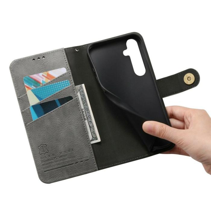 OEM - Mobilfodral för Samsung Galaxy S26 TPU + Konstläder - Grå