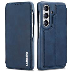 LC.imeeke - LC.IMEEKE Mobilfodral f&ouml;r Samsung Galaxy S26 Konstl&auml;der Kortfack - Bl&aring;