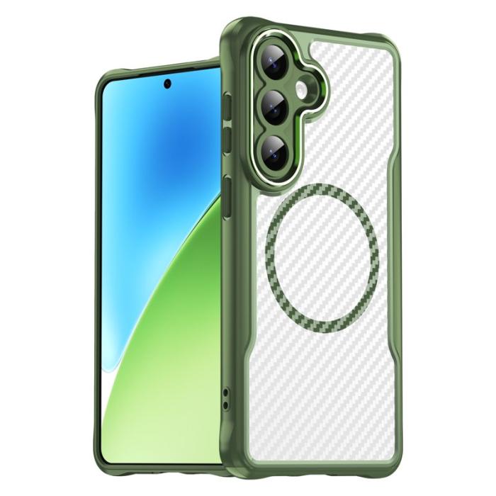OEM - Mobilskal för Samsung Galaxy S26 Plus Magnetiskt PC + TPU - Grön