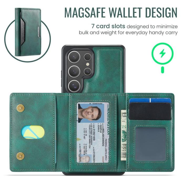 MAGKING - MAGKING Mobilskal för Samsung Galaxy S26 Ultra Magnetiskt PU + TPU - Grön