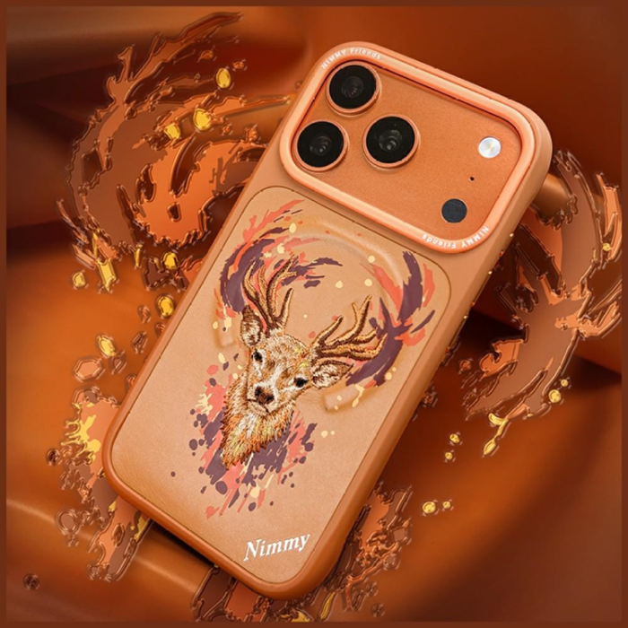 NIMMY - Nimmy Mobilskal För iPhone 17 Pro Max MagSafe Deer - Orange