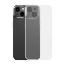 BASEUS - Baseus iPhone 13 Skal Frosted Glass med Gelram - Transparent