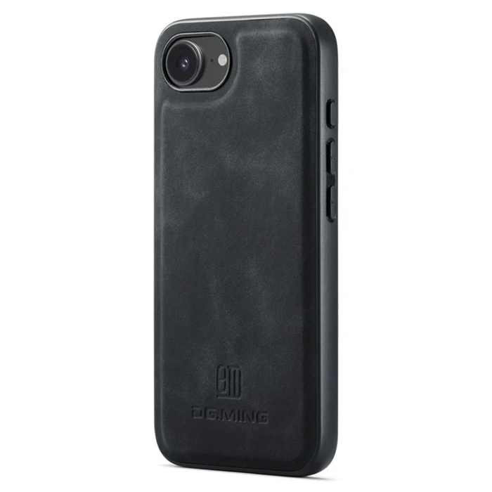 DG.MING - DG.MING iPhone 16e Mobilskal Hybrid Läder - Svart