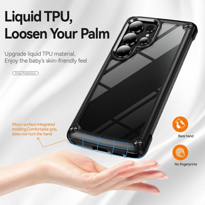 OEM - Mobilskal för Samsung Galaxy S26 Ultra Stötbeständig PC + TPU - Svart