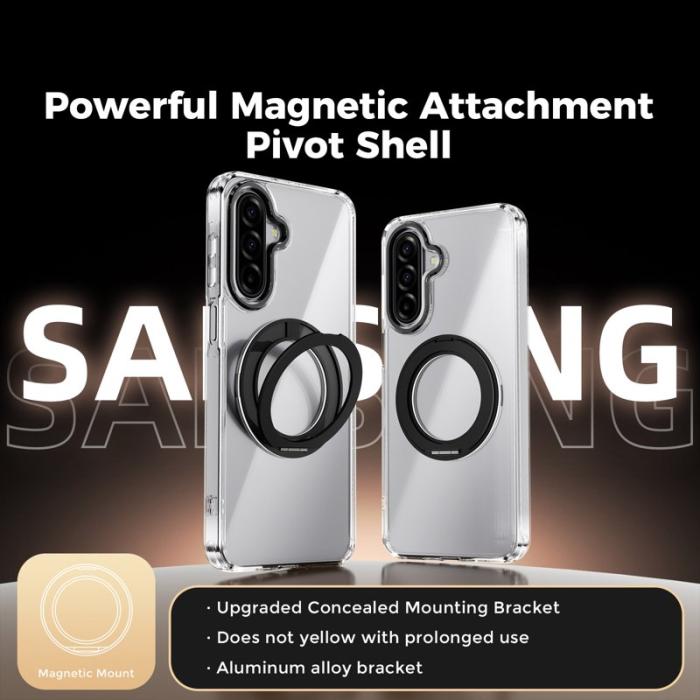 ABEEL - ABEEL Q-LUCK Mobilskal till Samsung Galaxy A17 5G Magnetisk Svart