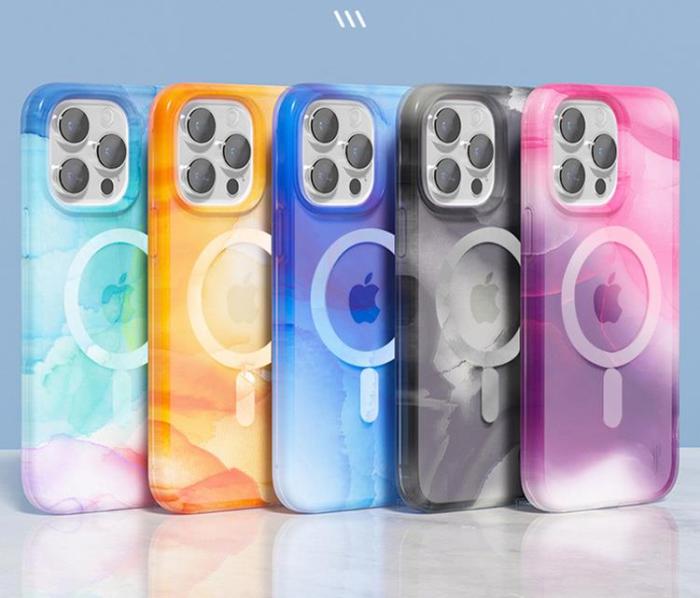 Boom of Sweden - BOOM Mobilskal till iPhone 14 Magsafe Vattenfärg - Svart