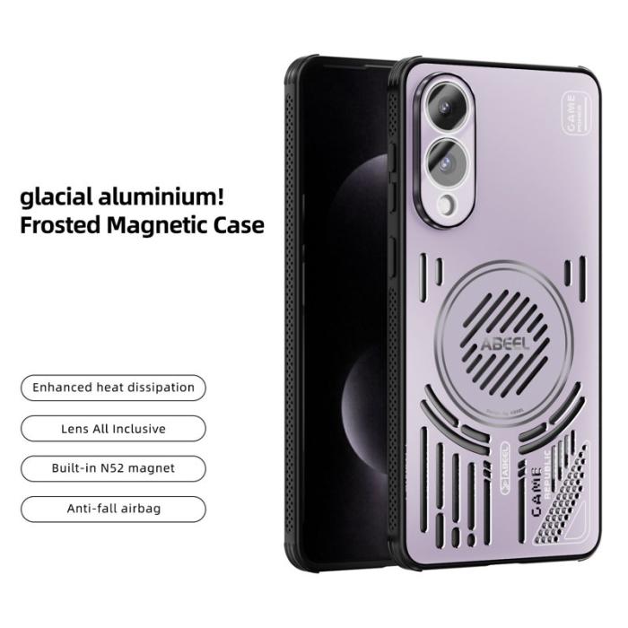 ABEEL - ABEEL Mobilskal till Samsung Galaxy S25 Edge Aluminium + TPU - Lila
