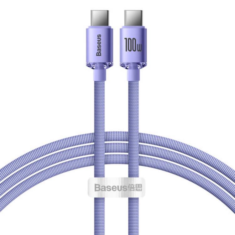 Baseus USB-C till USB-C 100W 1.2m - Lila | 3541 | AlltMobil