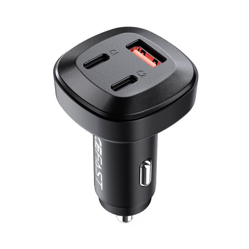Acefast Billaddare 66W 2x USB-C Till USB - Svart | 505295 | AlltMobil