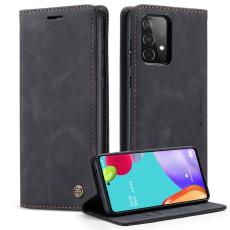 Caseme - CASEME Pl&aring;nboksfodral Konstl&auml;der till Samsung Galaxy A52 5G - Svart