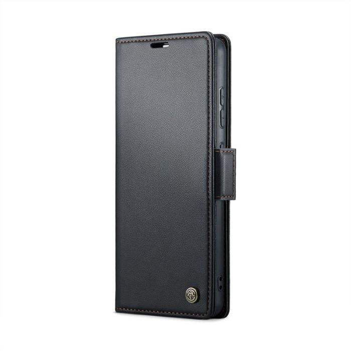 Caseme - CASEME Plånboksfodral Konstläder för Samsung Galaxy S24 FE - Svart