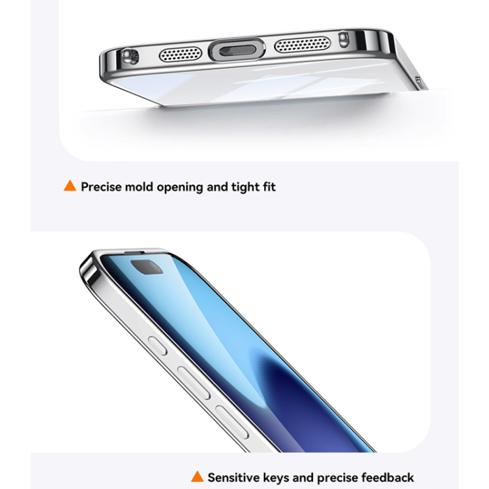 SULADA - SULADA iPhone 17 Pro Max Mobilskal Ultra Clear Electroplating - Lila