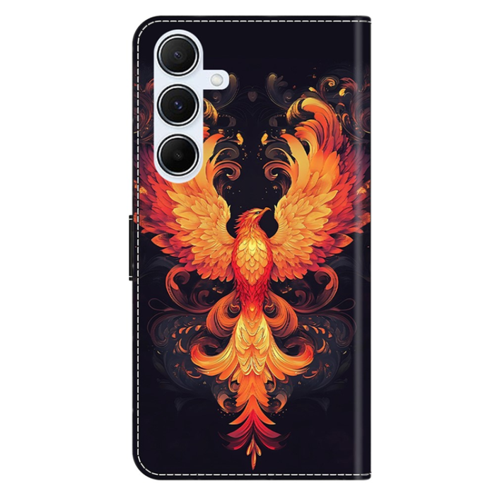 A-One Brand - Galaxy A17 5G Plånboksfodral Pattern Printing - Flame Bird