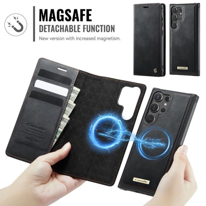 Caseme - CASEME C49 Mobilskal till Samsung Galaxy S25 Ultra med MagSafe - Svart