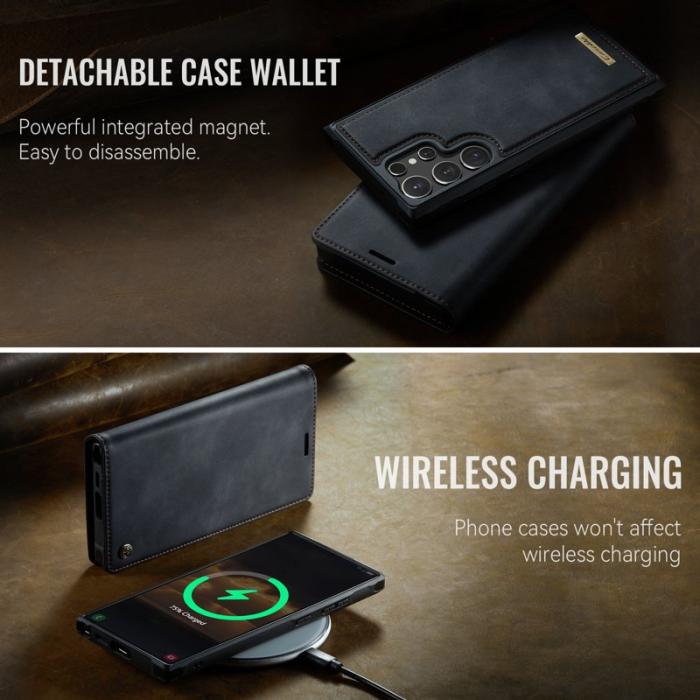 Caseme - CASEME C49 Mobilskal till Samsung Galaxy S25 Ultra med MagSafe - Svart