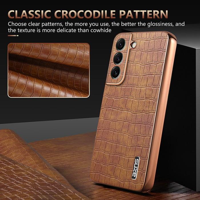 AZNS - AZNS Samsung Galaxy S22 5G Fodral PU+TPU Stöttåligt - Grön