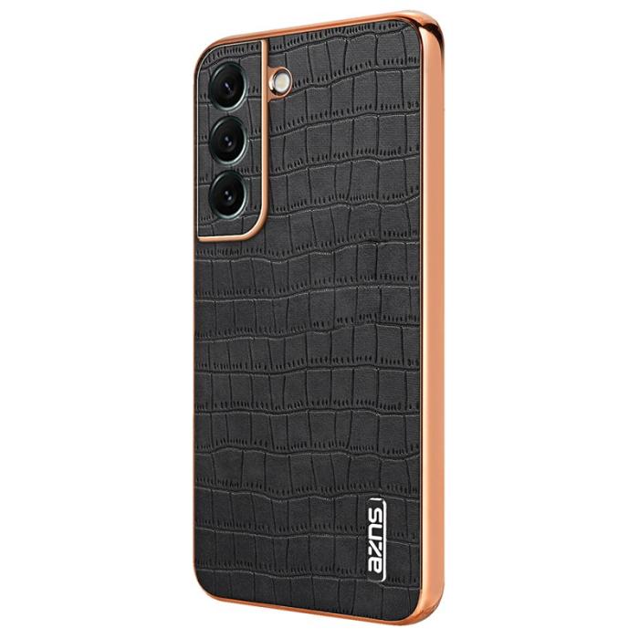AZNS - AZNS Samsung Galaxy S22 5G Fodral PU+TPU Stöttåligt - Svart