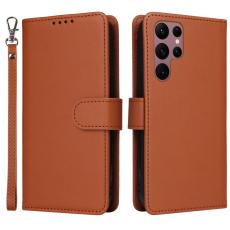 BETOPNICE - BETOPNICE Samsung Galaxy S22 Ultra 5G Pl&aring;nboksfodral Konstl&auml;der - Brun
